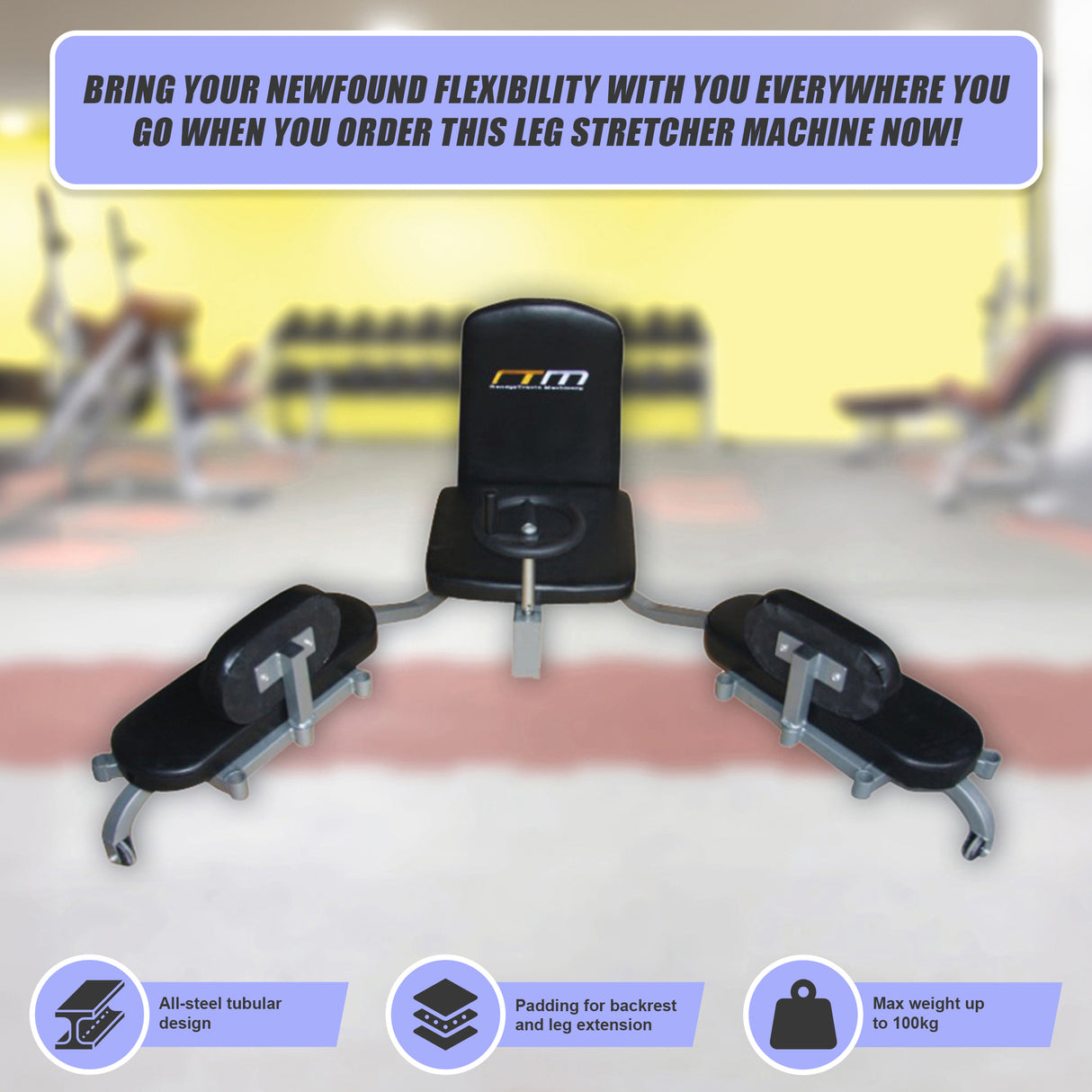 Leg Stretcher Machine &ndash; Martial Arts Karate Kick Boxing Flexibility Trainer
