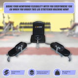 Leg Stretcher Machine &ndash; Martial Arts Karate Kick Boxing Flexibility Trainer - Top-Down View