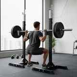 Squat Rack Stand Pair Bench Press Weight Lifting Barbell