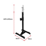 Squat Rack Stand Pair Bench Press Weight Lifting Barbell - Extra Image