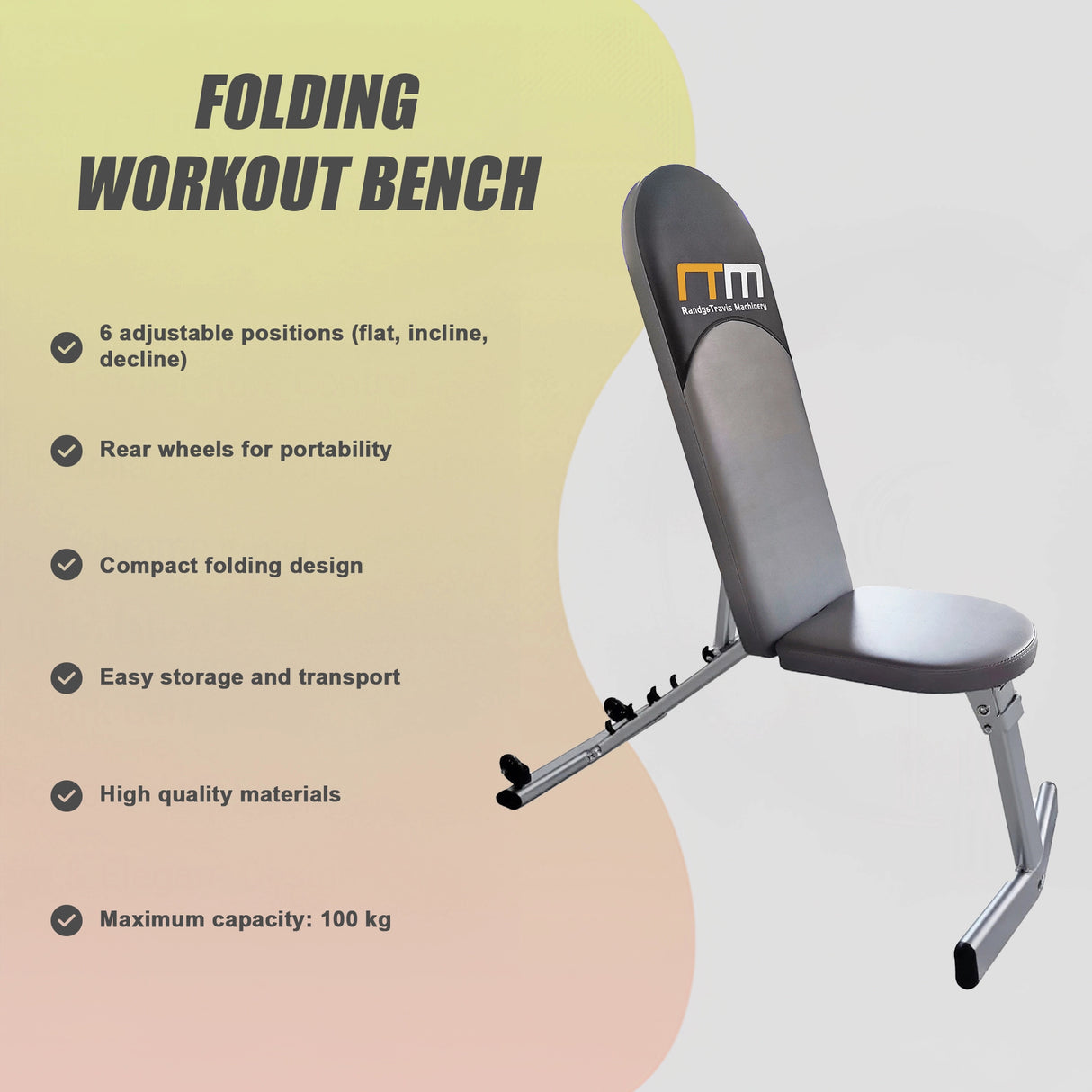 FID Flat Incline Decline Adjustable Bench Press