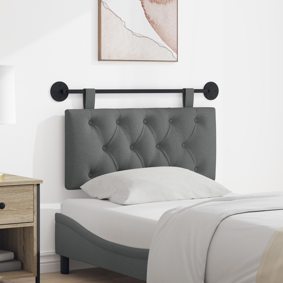 Hanging Headboard Dark Grey Fabric