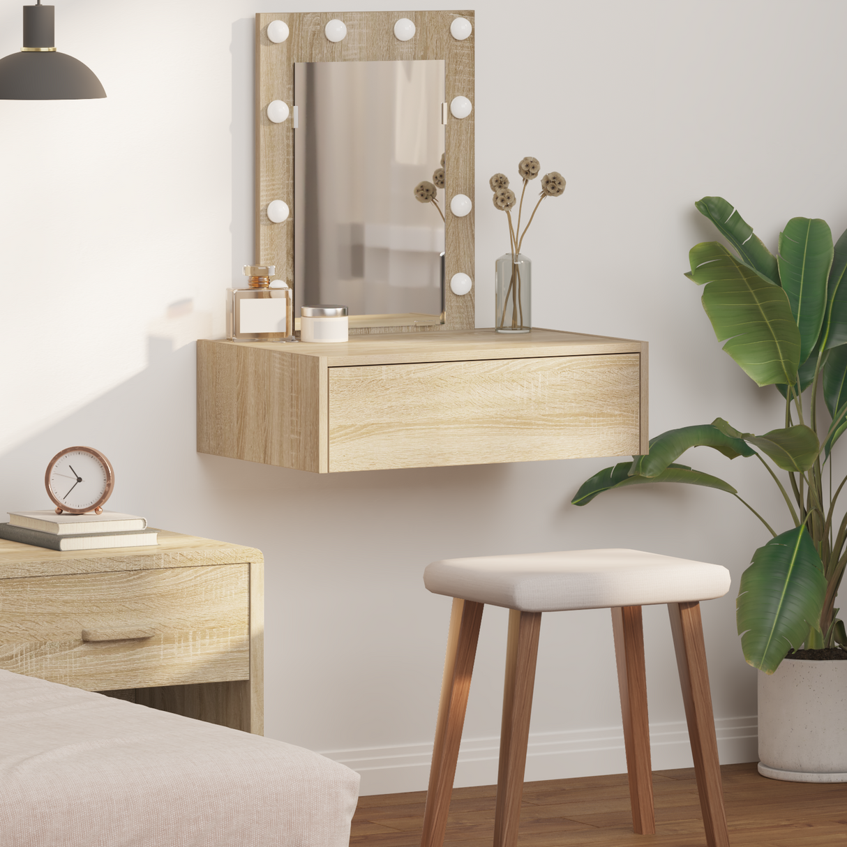 Dressing Table Brown 60 x 40 x 70 cm Engineered Wood