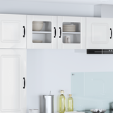 Wall Glass Cabinet LUCCA High Gloss White 40 x 31 x 40 cm