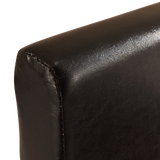Single PU Leather Bed Frame Black - Top-Down View