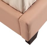 Single PU Leather Bed Frame Pink - Extra Image