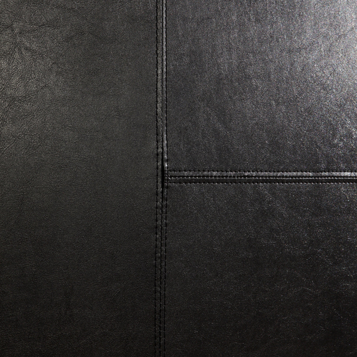 Double PU Leather Bed Frame Black