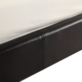 King PU Leather Bed Frame Black