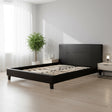 Queen PU Leather Bed Frame Black