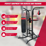 Power Boxing Station Stand Gym Speed Ball Punching Bag - Close-Up Angle