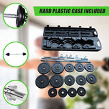 Weight Set Barbell Dumbell Dumb Bell Gym 50kg Plate - Rear View