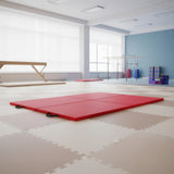 Folding Red Exercise Mat &ndash; Gymnastics, Martial Arts, Yoga, Karate & Judo Training