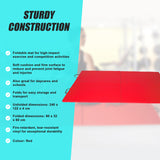Folding Red Exercise Mat &ndash; Gymnastics, Martial Arts, Yoga, Karate & Judo Training