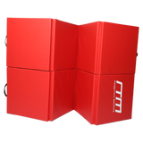 Folding Red Exercise Mat &ndash; Gymnastics, Martial Arts, Yoga, Karate & Judo Training - Side View