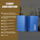 Folding Blue Exercise Mat &ndash; Gymnastics, Martial Arts, Yoga, Karate & Judo Training