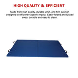 Folding Blue Exercise Mat &ndash; Gymnastics, Martial Arts, Yoga, Karate & Judo Training