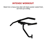 Wall Chin Up & Pull Up Bar with Punching Bag and Speedball Station Combo - Extra Image
