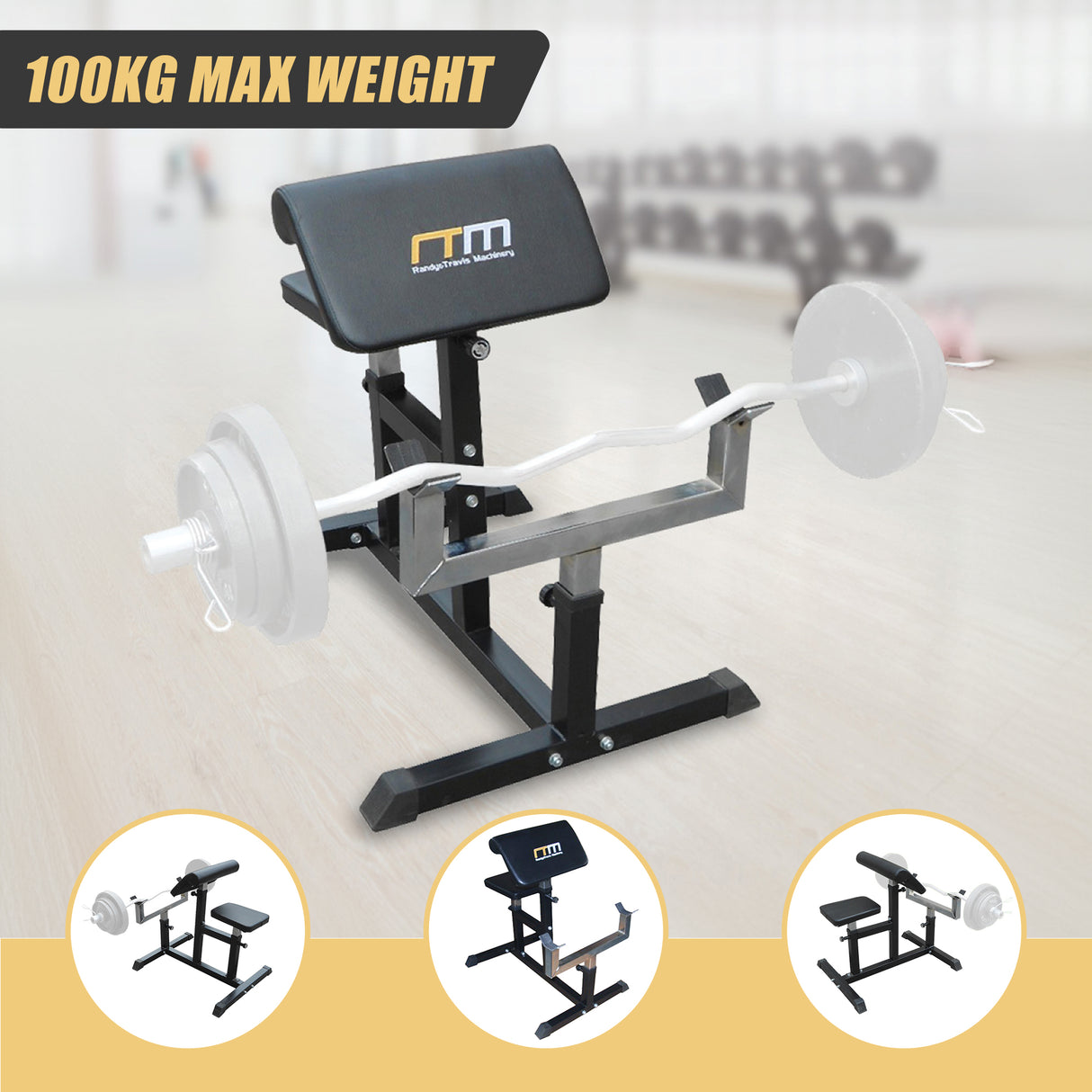 Preacher Curl Bench &ndash; Commercial Weight Bench for Bicep and Arm Workouts