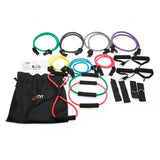 19PC Resistance Exercise Fitness Bands Tubes Kit Yoga Set - Side View