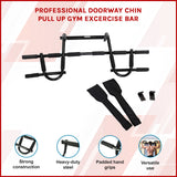 Professional Doorway Pull Up Bar &ndash; Chin Up Gym Exercise Bar for Home Workouts - Front View