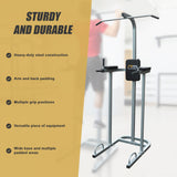 AB Power Tower Dip Chin Push Up Home Gym MultiStation - Side View