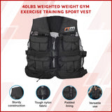 Weighted Vest - 40LBS - Front View