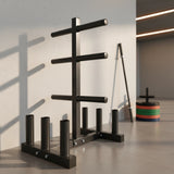 Olympic Weight Tree Bar Rack Holder Storage - Front View