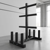 Olympic Weight Tree Bar Rack Holder Storage - Side View