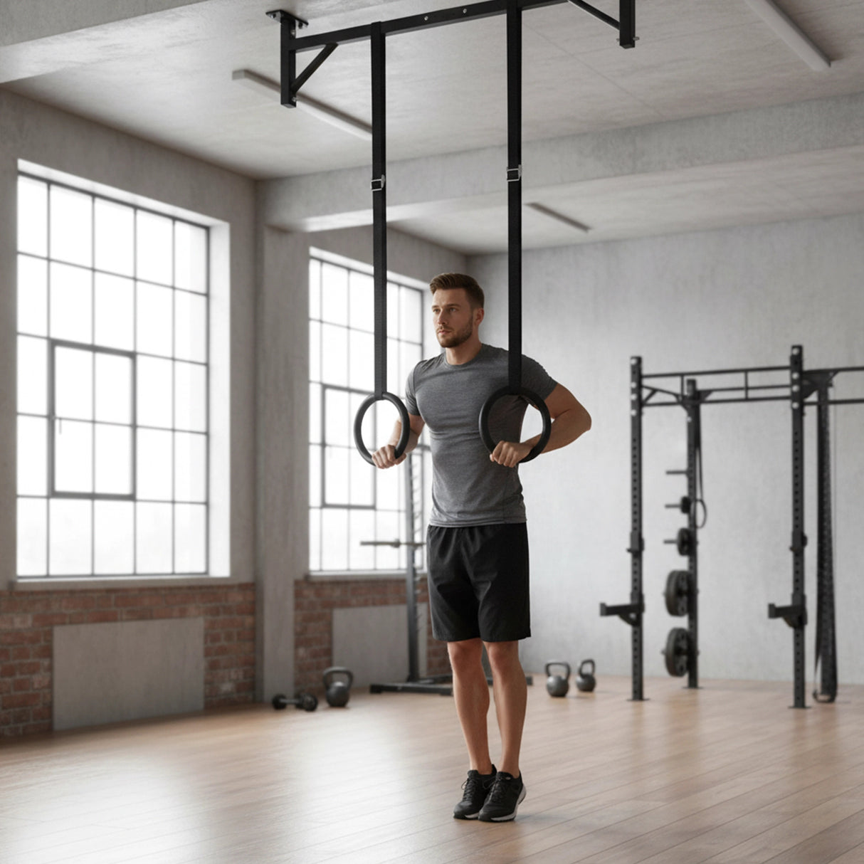 Gymnastic Rings &ndash; Adjustable Exercise Training Rings for Home & CrossFit Workouts