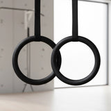 Gymnastic Rings &ndash; Adjustable Exercise Training Rings for Home & CrossFit Workouts - Close-Up Angle