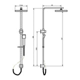 2-in-1 Massage Hand Shower & Head Tap Bathroom Mixer - Extra Image