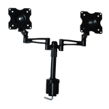 Two-Screen 10-25" Desk Monitor TV Plasma LED LCD Work Mount