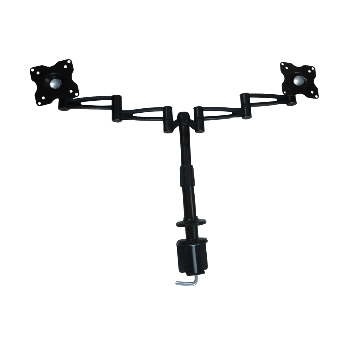 Two-Screen 10-25" Desk Monitor TV Plasma LED LCD Work Mount