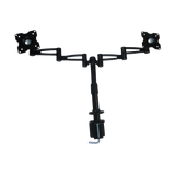 Two-Screen 10-25" Desk Monitor TV Plasma LED LCD Work Mount