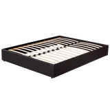 PU Leather Double Bed Ensemble Frame - Front View