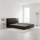 PU Leather Double Bed Ensemble Frame - Close-Up Angle