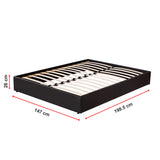 PU Leather Double Bed Ensemble Frame - Extra Image