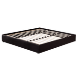 PU Leather King Bed Ensemble Frame - Front View