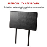 PU Leather Single Bed Headboard Bedhead - Black - Extra Image