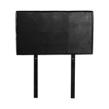 PU Leather Single Bed Headboard Bedhead - Black - Side View