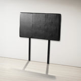PU Leather Single Bed Headboard Bedhead - Black - Rear View