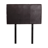 PU Leather Single Bed Headboard Bedhead - Brown - Side View