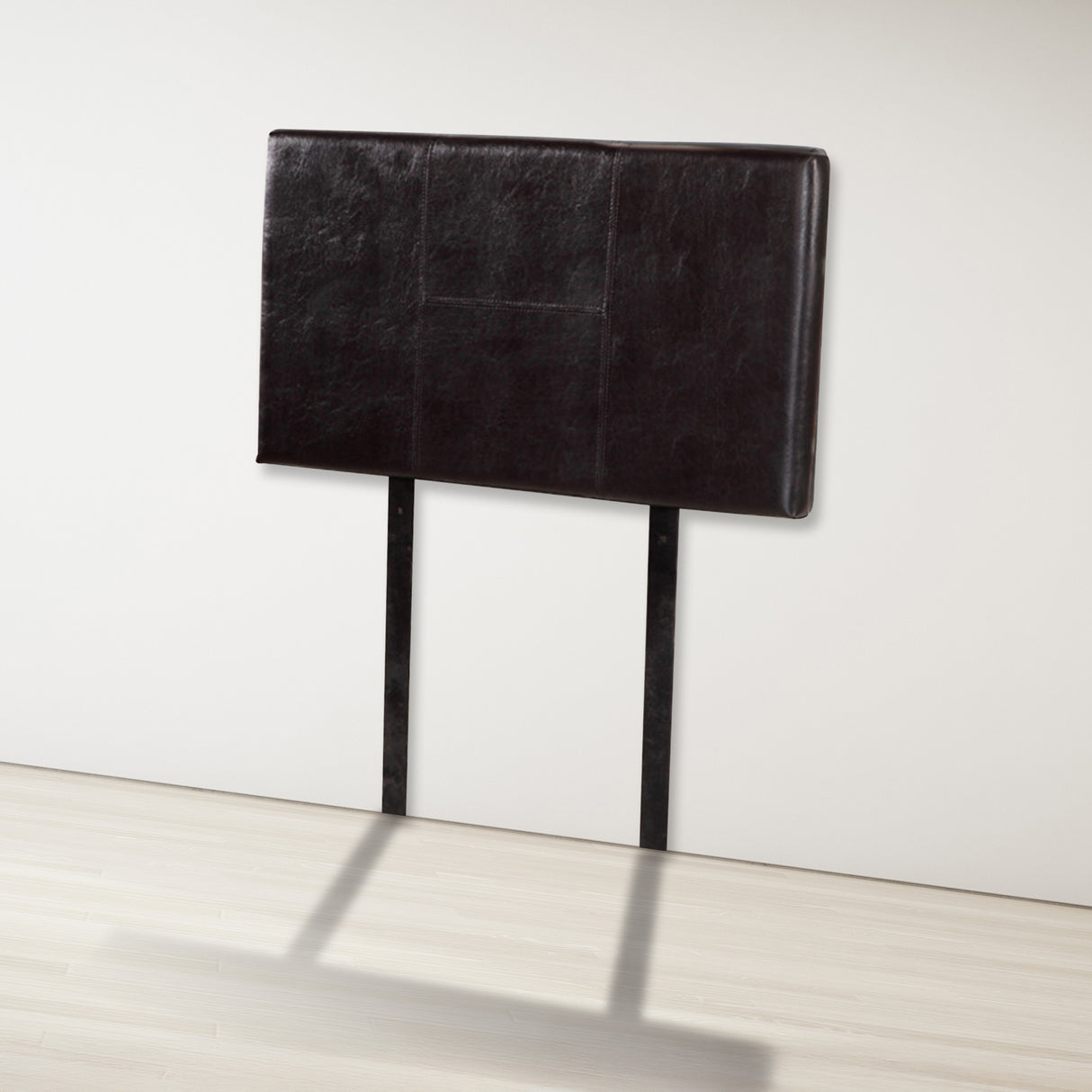 PU Leather Single Bed Headboard Bedhead - Brown