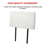 PU Leather Single Bed Headboard Bedhead - White - Extra Image