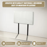 PU Leather Single Bed Headboard Bedhead - White
