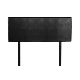 PU Leather Double Bed Headboard Bedhead - Black