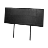 PU Leather Double Bed Headboard Bedhead - Black - 45-Degree Angle