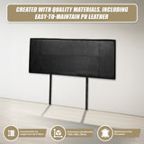 PU Leather Double Bed Headboard Bedhead - Black