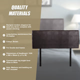 PU Leather Double Bed Headboard Bedhead - Brown