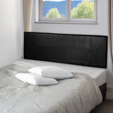 PU Leather Queen Bed Headboard Bedhead - Black - Rear View